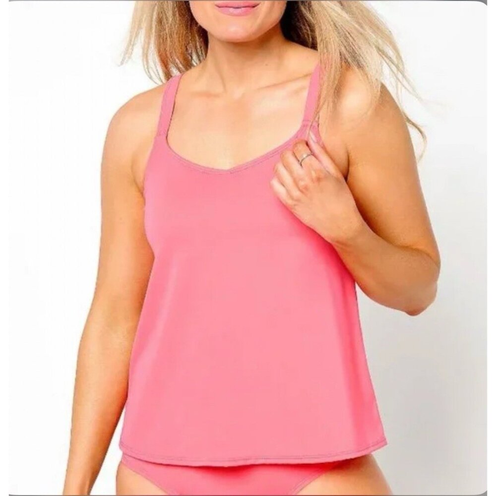 Zuda Flowy Tankini With Adjustable Strap Size 30W Melon A590721